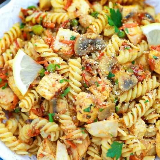 Indian Curry Pasta Salad