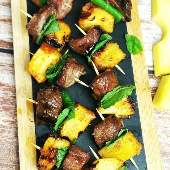 Pineapple and Beef Appetizer