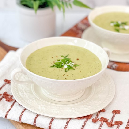 Zucchini Potato Cheddar Soup