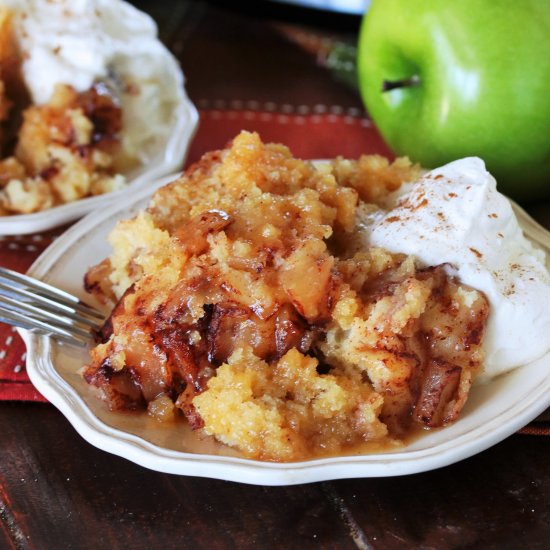 Slow Cooker Apple Pudding Cake