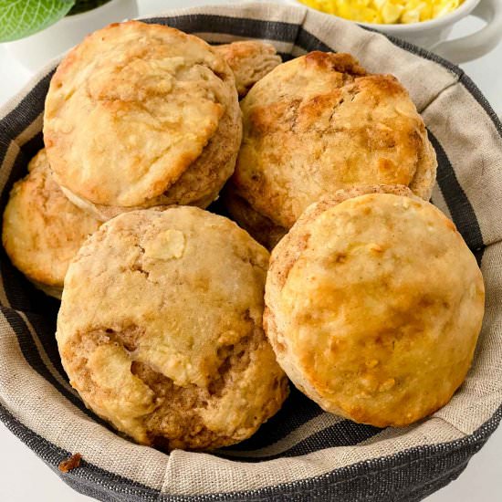 Cinnamon Roll Buttermilk Biscuits