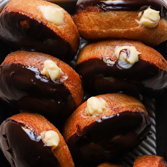 Boston cream donuts