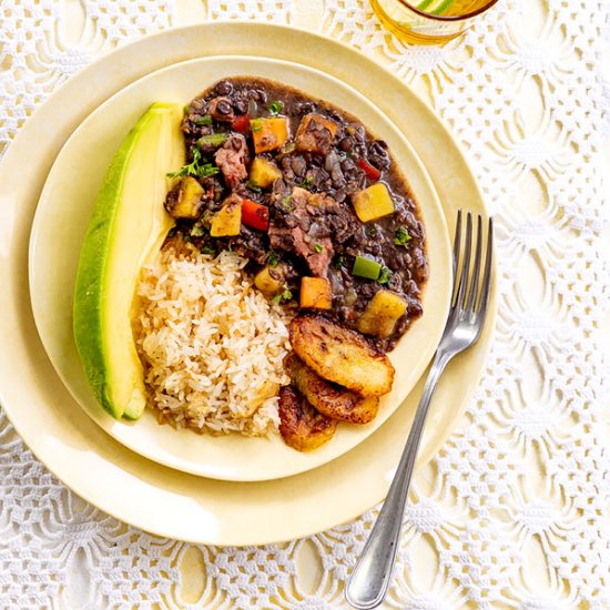 Caribbean lentil stew