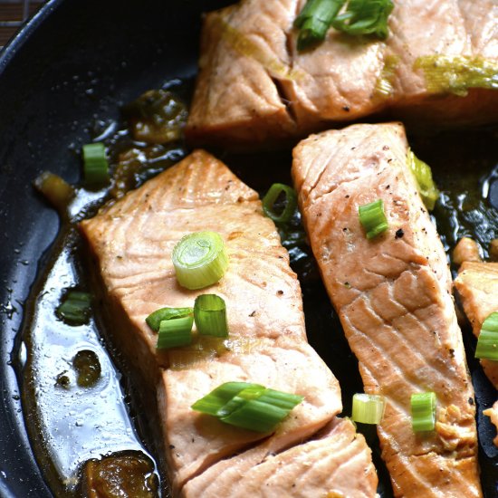 Braised Salmon Asian Fusion