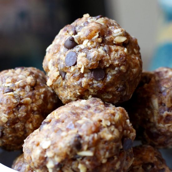 Cinnamon Oatmeal Cookie Dough Balls