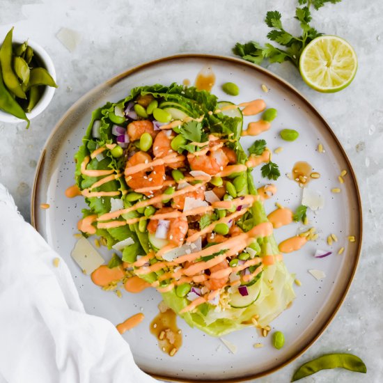 Honey Teriyaki Shrimp Lettuce Wraps