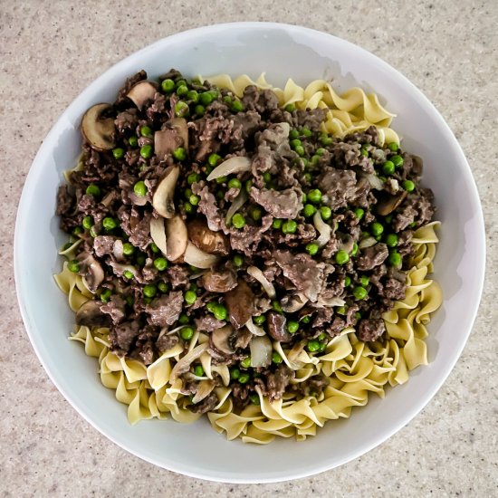 Swedish Meatball Beef Stroganoff