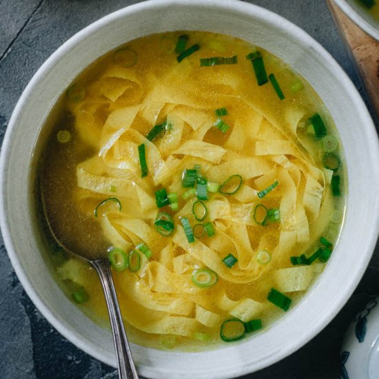 Vegan Egg Drop Soup