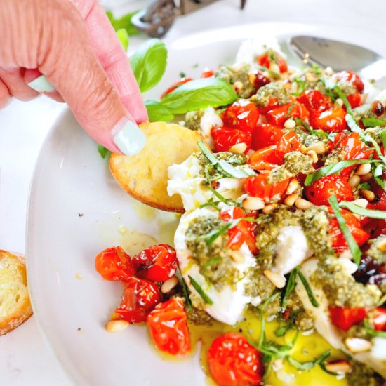 Pesto Appetizer with Burrata