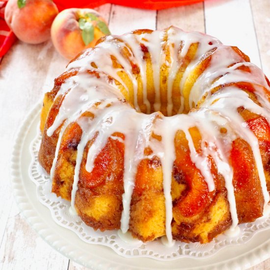 Peach Cobbler Pound Cake Recipe