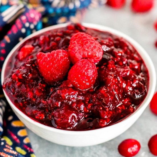 Cranberry Raspberry Sauce