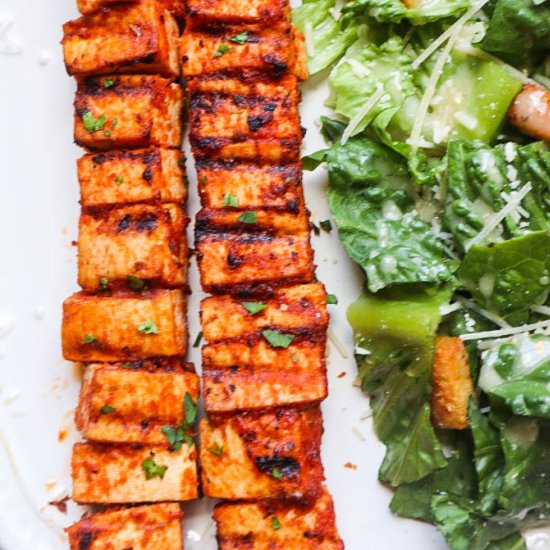 Delicious Greek Tofu Skewers