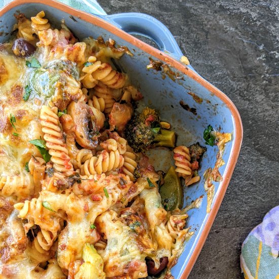 Vegetarian pasta bake