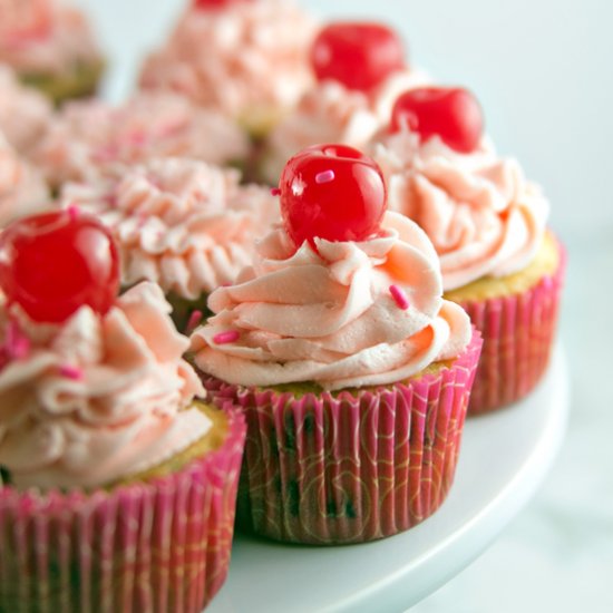 Chocolate Chip Cherry Cupcakes