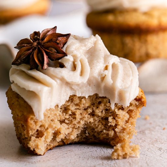 Grain-Free Chai Cupcakes