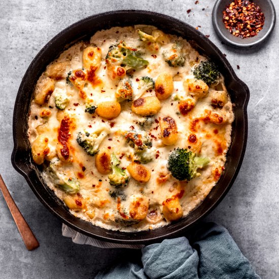 One Pot Broccoli Gnocchi