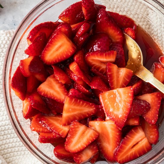 Macerated Strawberries