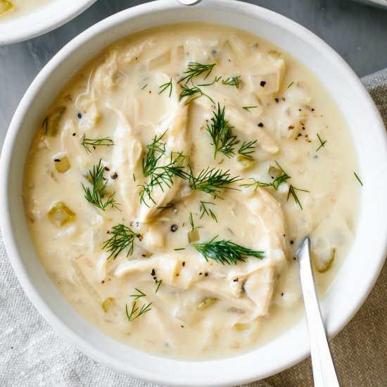 Greek Avgolemono Soup