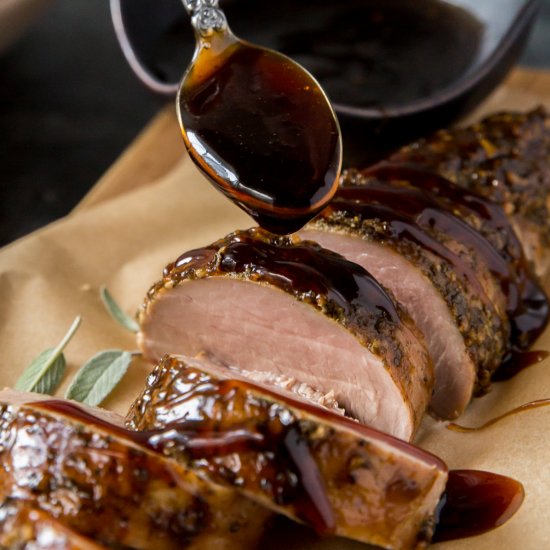 Balsamic Glazed Pork Tenderloin