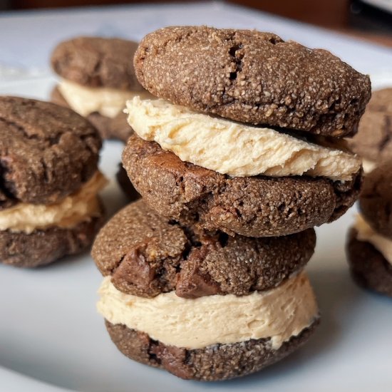 PB Chocolate Cookie Sandwiches