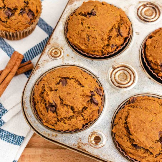 Pumpkin Peanut Butter Muffins