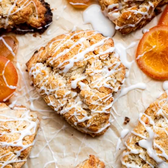 Candied Ginger Orange Scones