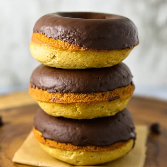 Chocolate Dip Baked Donut