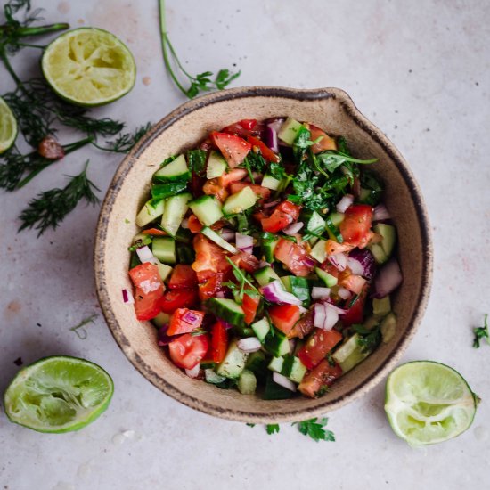 5 minute Shirazi Salad