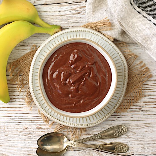 Vegan Chocolate Banana Pudding