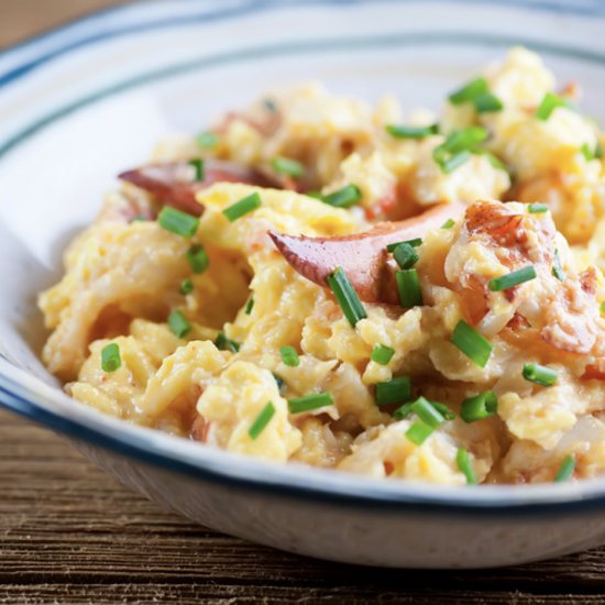 Lobster Scrambled Eggs!