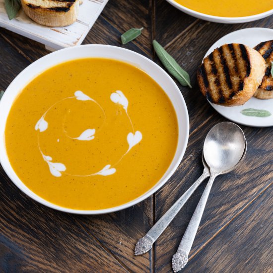 Creamy Roasted Sweet Potato Soup