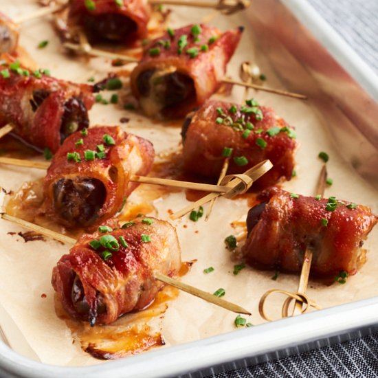 Spicy Bacon Wrapped Dates