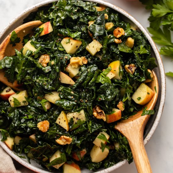 Kale Apple Walnut Salad