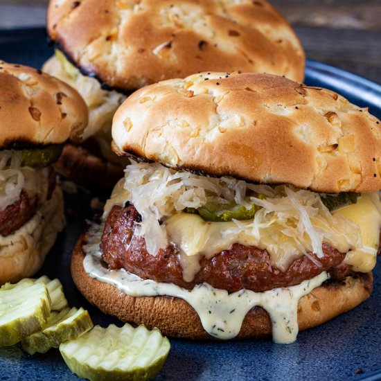 Smoked Brat Burgers