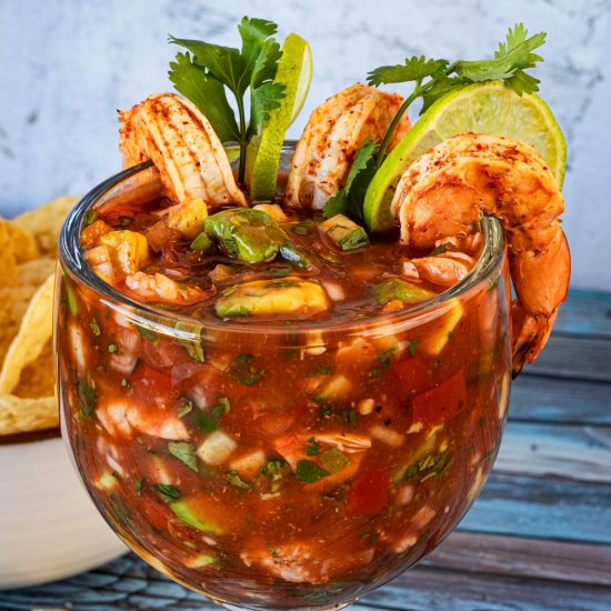 Campechana, Mexican Shrimp Cocktail