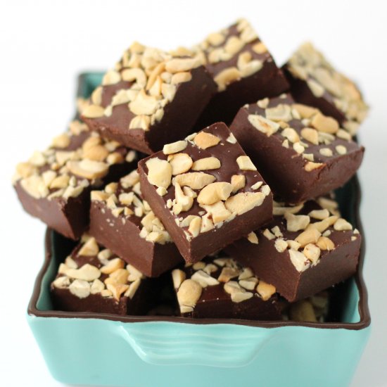 Chocolate Cashew Butter Fudge