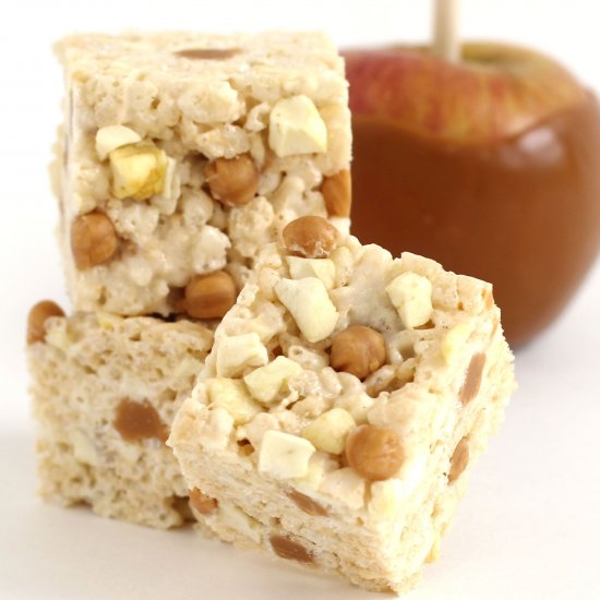 Caramel Apple Rice Krispie Treats