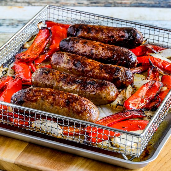 Air Fryer Sausage and Peppers