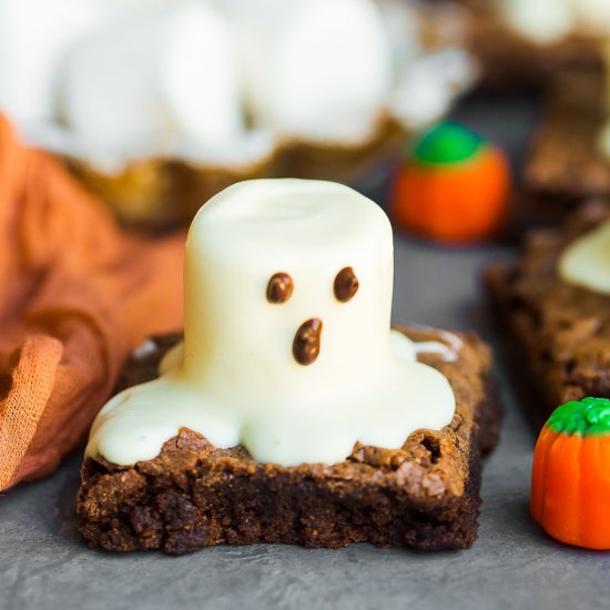 Halloween Ghost Brownies