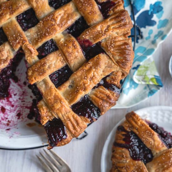 Homemade Blueberry Pie