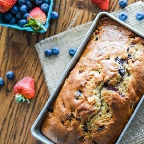 Very Berry Greek Yogurt Bread