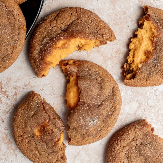 spiced pumpkin cheesecake cookies