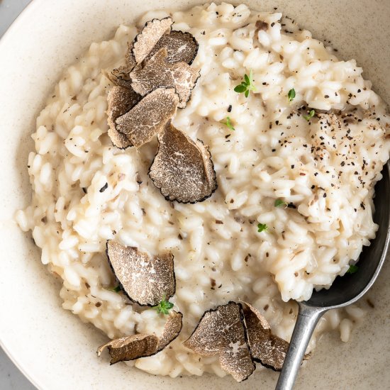 black truffle risotto