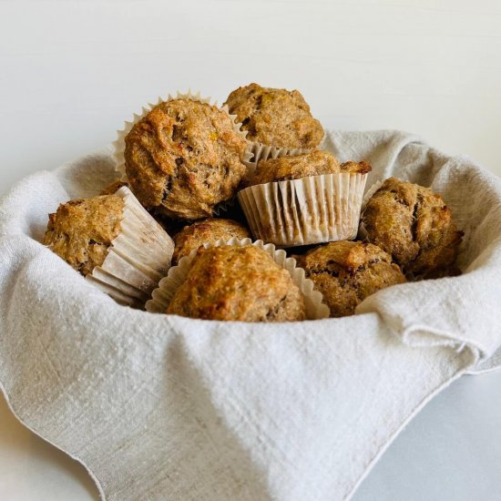 Whole Wheat Banana Muffins