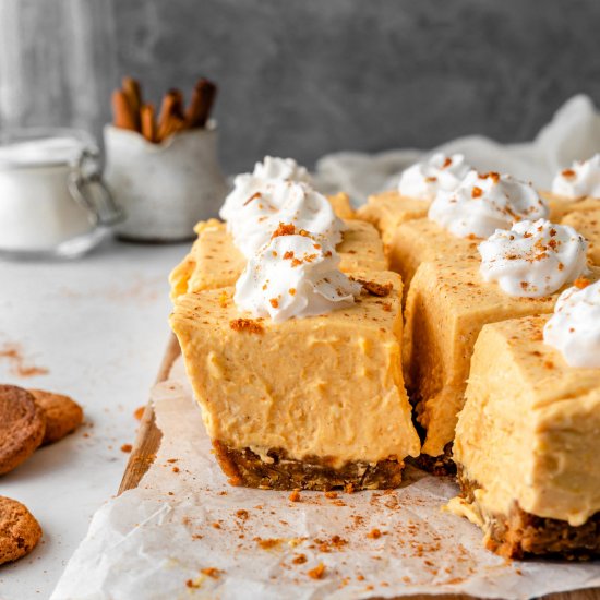 No Bake Pumpkin Cheesecake Bars