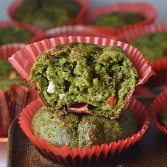 Savoury Spinach Muffins