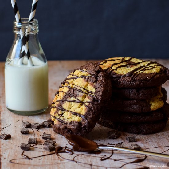 Choc Orange Pinwheel cookies