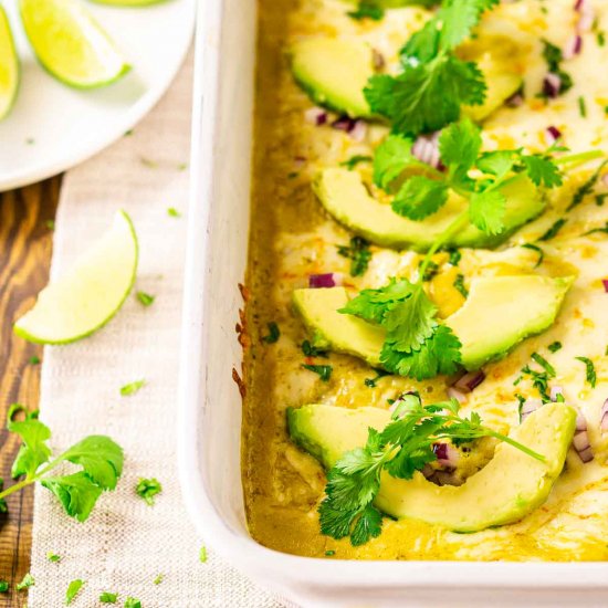 Roasted Poblano Enchiladas