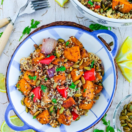 Roasted Pumpkin Quinoa Salad