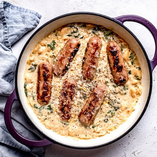 One Pot Sausage and Bean Casserole